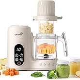 Grownsy Baby Food Maker with Dual-Layer Steam Basket | Baby Food Processor for Starting Solids & Babies 6+ Months | Steamer B