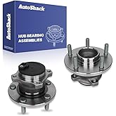 AutoShack Rear Wheel Hub Bearing Assemblies with ABS Replacement for 2004-2013 Mazda 3 2012-2017 Mazda 5 2-PC