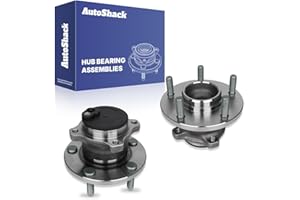 AutoShack Rear Wheel Hub Bearing Assemblies Left & Right with ABS Replacement for 2004-2013 Mazda 3 2012-2017 Mazda 5 2-PC Se