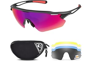 HUBO SPORTS Cycling Glasses, TR90 Unbreakable Frame Polarized Anti-UV400 Sports Sunglasses