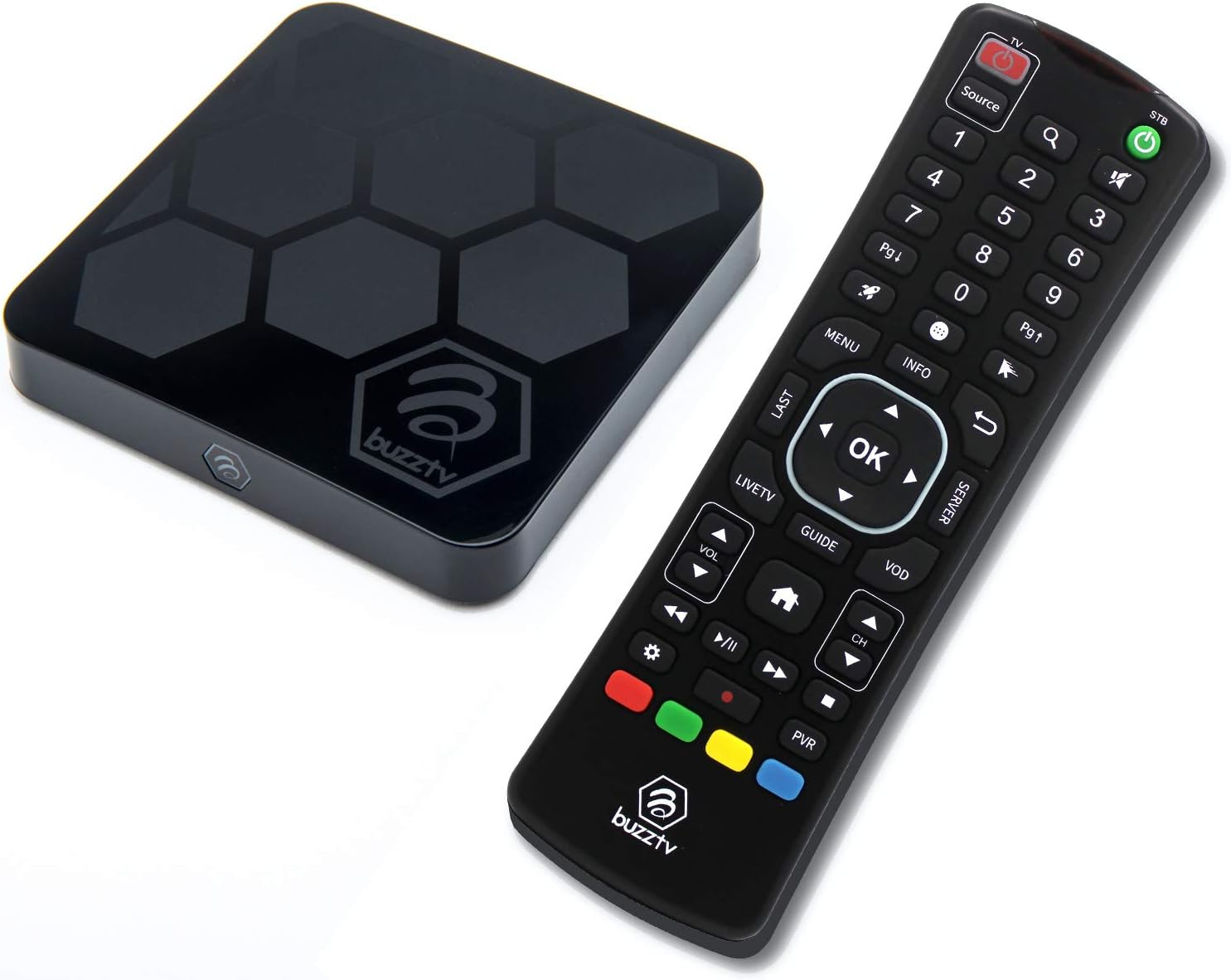 BuzzTV XR4000 & ARQ100 - Android 9.0 IPTV Set-Top Box - Faster Than Ever Before - 4K Ultra HD - 2GB RAM 16GB Storage - Latest Graphics Processor - Dual Band WiFi