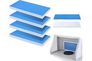 Uppcasir 4 Pcs Paint Booth Filter, Airbrush Spray Booth Filter Set, Double-Layer Design, Fit Airbrush Hobby, Craftsmen and Spray Paint Booth