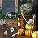 Realistic Skeleton Stakes Bones Skull Head and Hands Halloween Skeleton Decorations for Yard Lawn Stakes Garden Outdoor Halloween Decorations Scary Skull Skeleton Halloween Graveyard Décor (large)