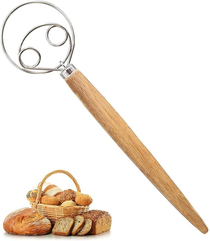 Buy Jubilant Danish Dough Whisk, 13.2IN DoubleLoop Dutch Bread Dough