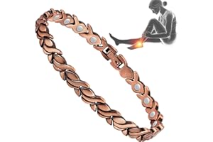 UtenoTureH Copper Anklet for Women, 99.99% Pure Copper with Magnets, Copper Jewelry（Fishtail Shape）