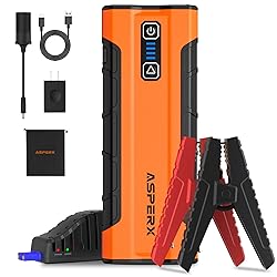 ASPERX AX2500 Jump Starter, 21000mAh 2500A Peak