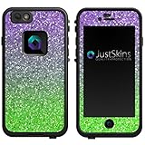 Green Purple Maleficent Ombre Skin Decal for iPhone 6 Lifeproof Case Design (Case not included)