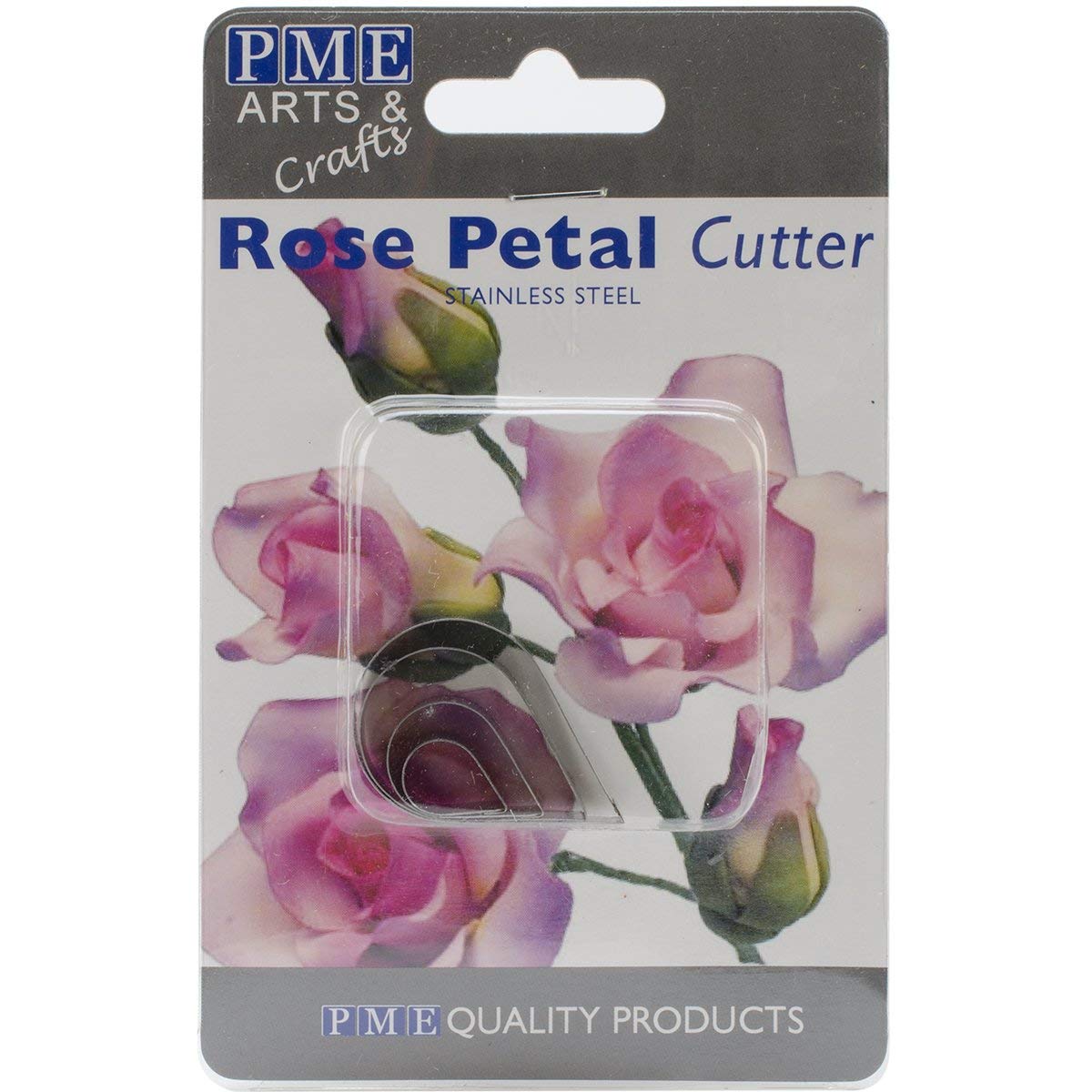 PME RP190 Stainless Steel Rose Petal Cutters, Set of 4 , Silver , 2 x 9 x 14.1 cm