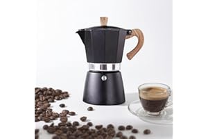 AIFUSI Moka Pot, Italian Coffee Pot 6 Cup/10 oz Stovetop Espresso Maker Stovetop Camping Manual Cuban Coffee Percolator Machine Italian Espresso Greca Coffee Maker Brewer Percolator