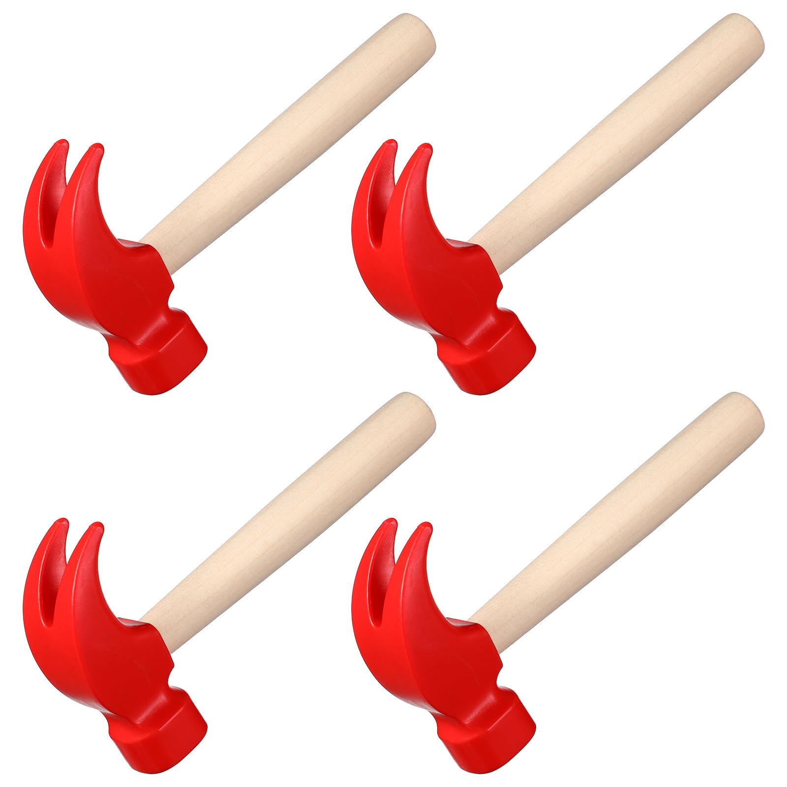 NUOBESTY Kids Hammer Toys Wooden Small Mallet 6.4 Inch Educational Plaything for Early Development Hand-Eye Coordination and Parent-Child Interaction