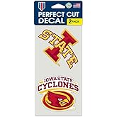 Wincraft NCAA Iowa State University Perfect Cut Decal (Set of 2), 4" x 4"