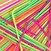 160 Neon Straws with a longer Flex bend