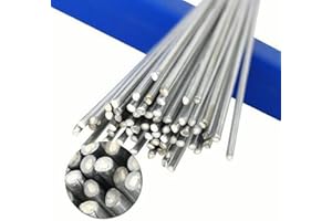 50Pcs Aluminum Welding Rods, Low Temperature Aluminum Brazing Rods, Easy Melt Aluminum Brazing Rods for Welding Alloy, Stainl