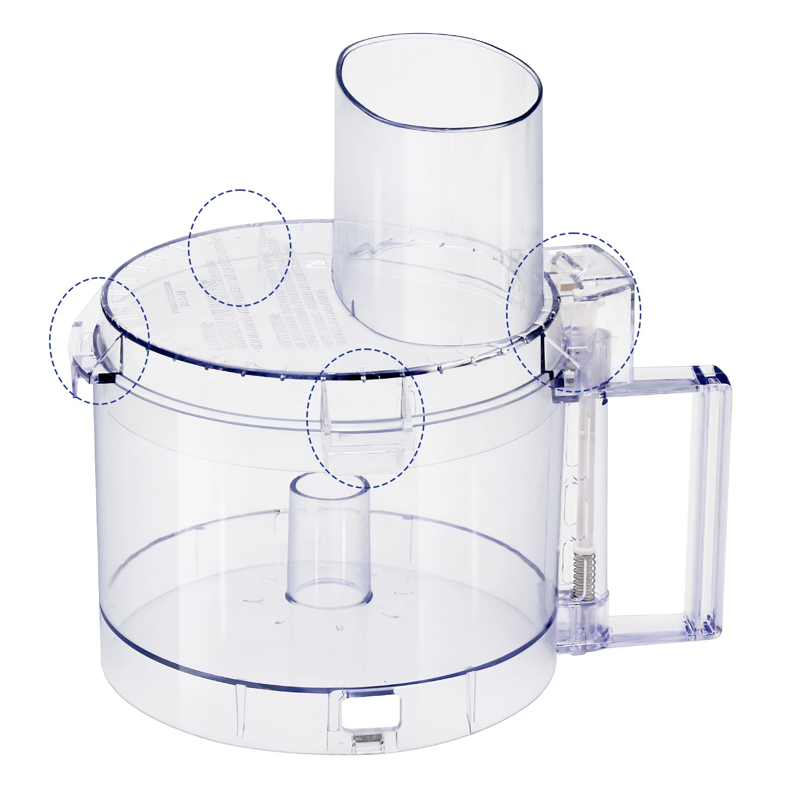 Photo 1 of *MISSING PARTS UNKNOWN*
Top with 4 Locking Tabs 7-cup FP-631AGTXT-1 and DLC-117BGTXT1 Food Processor Work Bowl Fits Cuisinart DLC-10 Models, Fits Models DLC-10, DLC-10P, DLC-5, DLC-10S, DLC-10C, DLC-10SY, DLC-10SYP1