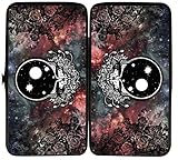 Grateful Dead Lady's Bifold Hinge Wallet - Steal Your Face Skull Galaxy Artwork