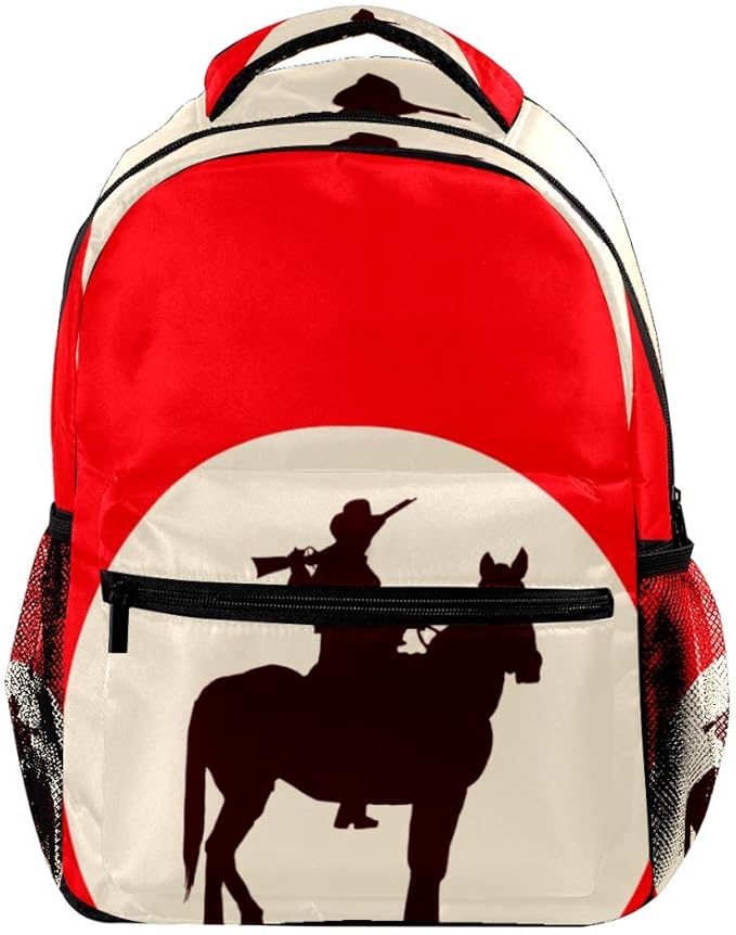 Horse (1) Backpack Full Print MultiPocket Multifunctional Lightweight