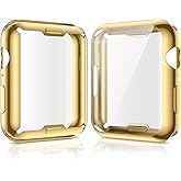 Julk [2 Pack] 40mm Cover Environmental Soft Flexible TPU Anti-Scratch Lightweight Protective 40mm Iwatch Case Built in Screen