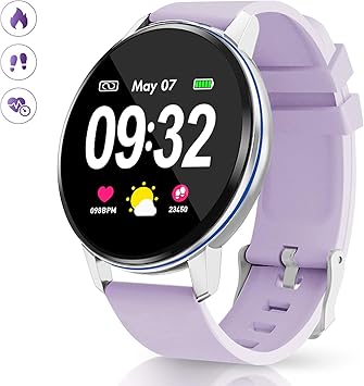 Smartwatch Deporte para Mujer Hombre con Pantalla Completa Táctil ...