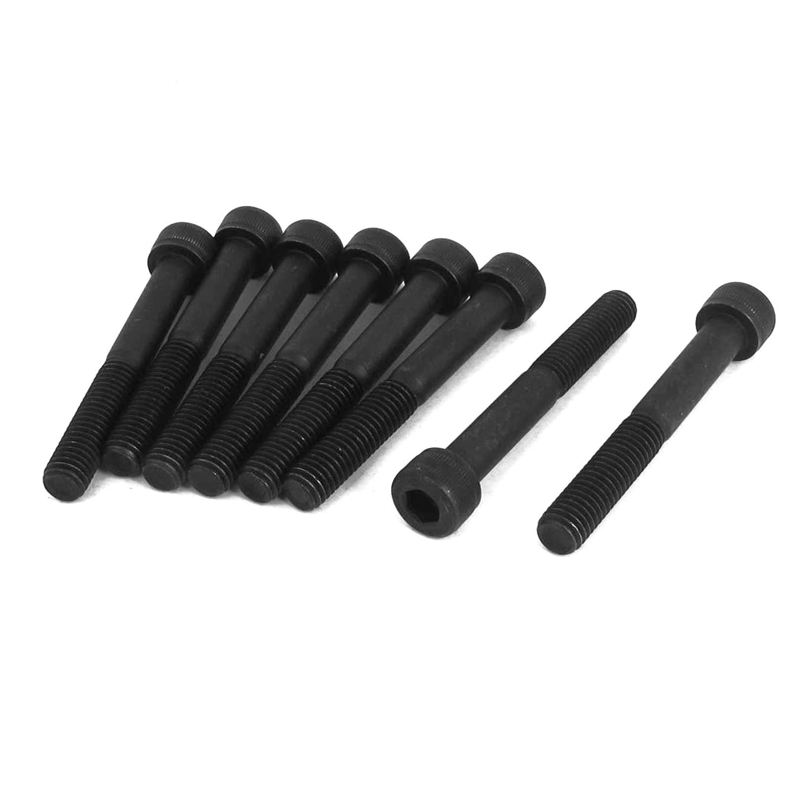 10 Pcs M8-1.25 x 60mm Hex Socket Head Cap Screws, 12.9 Grade Alloy Steel, Allen Socket Drive, Black Oxide Finish, Machine Thread，Half Thread （10 Pcs M8-1.25 x 60mm）