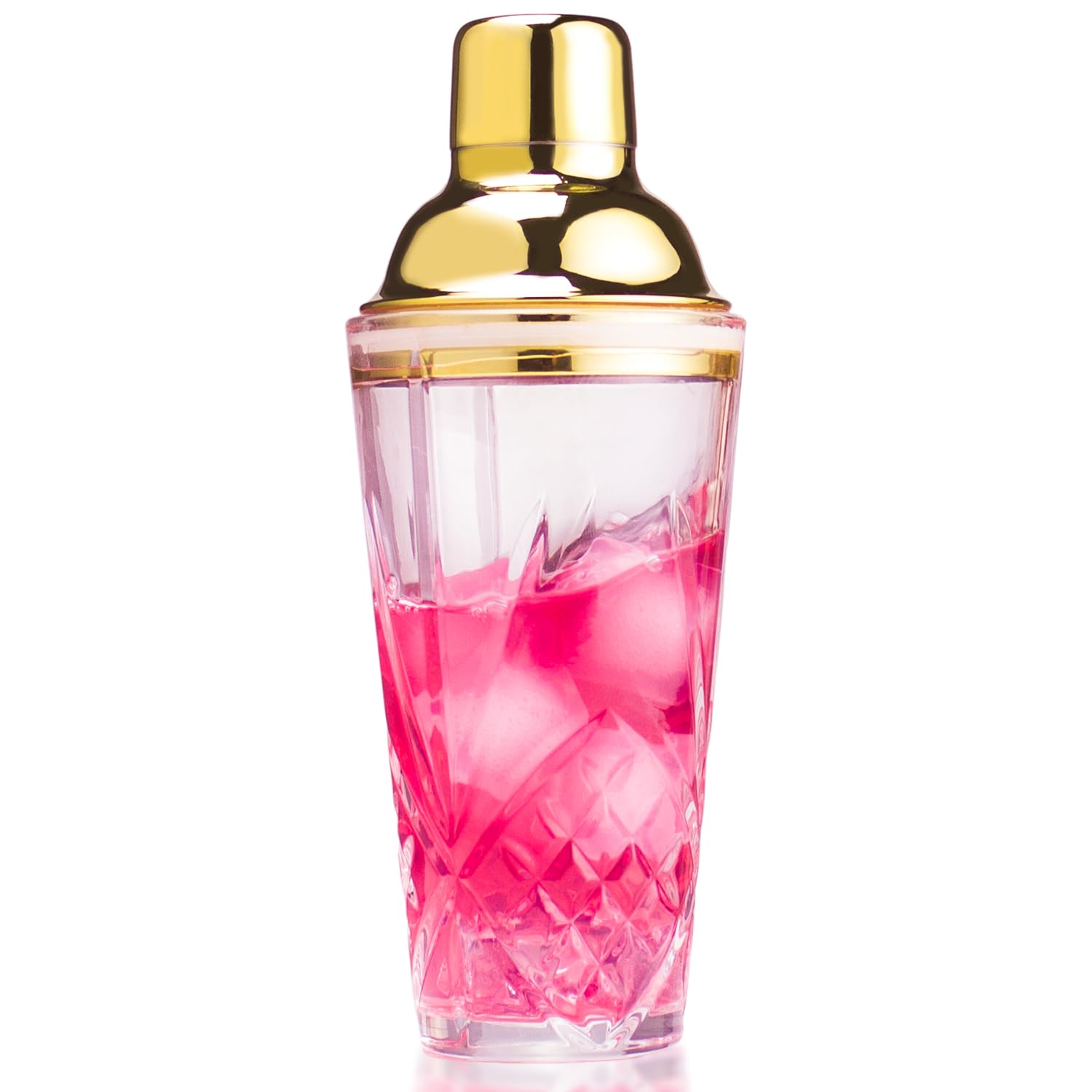 Photo 1 of Gbuxska Cocktail Shaker, 14.5 Oz Glass Drink Shakers Cocktail for Bars, Whiskey, Cocktails, Gold