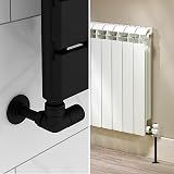Uskerb Pack of 4 Black 15mm Radiator Pipe Hole Covers Durable Plastic view 3