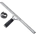 Unger Professional Steel Window and Glass Squeegee with Replacement Rubber, 16 Inch (Pack of 1)