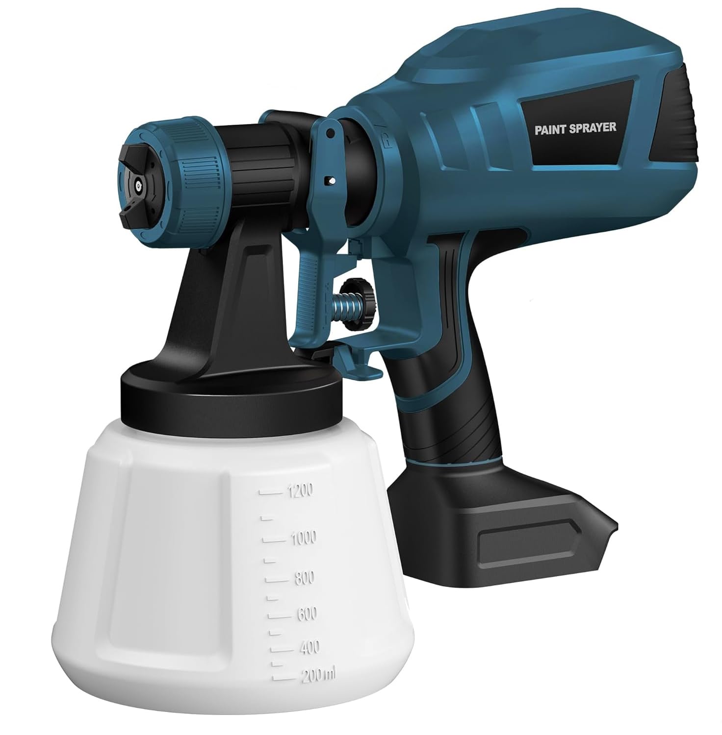 Photo 1 of Houselife Cordless Paint Sprayer - Compatible with MAKITA 18V Battery (Tool Only), Electric Spray Paint Gun with 3 Spray Patterns & 5 Nozzles, 1200ml Tank, Easy for Fence, Furniture, Cabinets, Doors