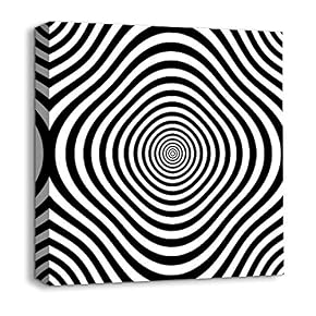 Abstract Visual Illusion Painting for Bedroom Living Room