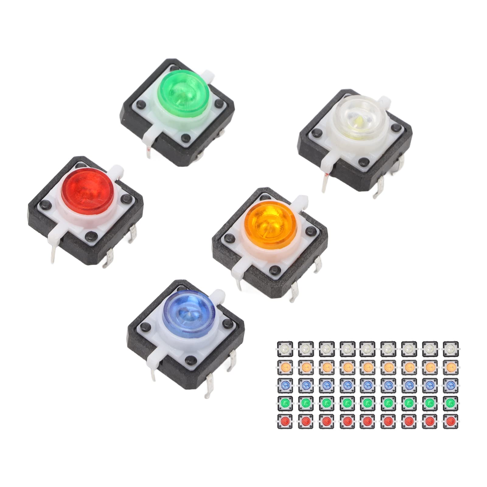 Factory push button switch, LED lamp tactile switch 50 keys