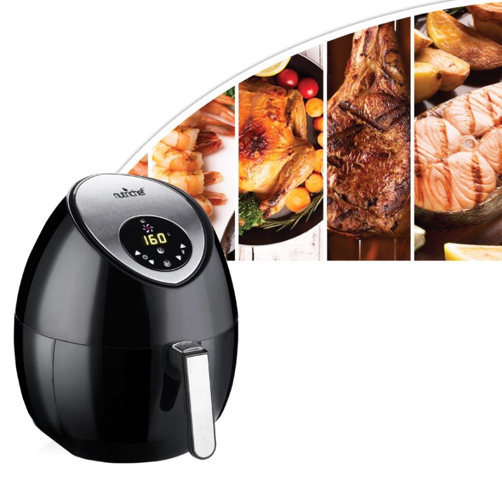 NutriChef Electric Hot Air Fryer Oven w/ Digital Display Big 3.4 Qt