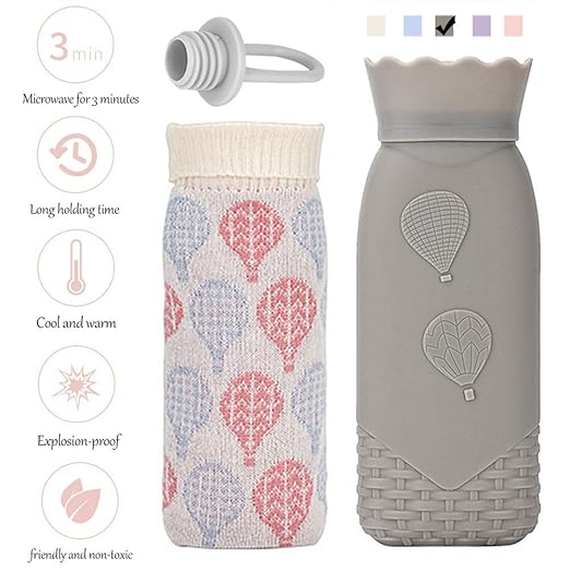 ERP Bolsa de Agua Caliente con Cubierta de Punto Suave, Goma ...