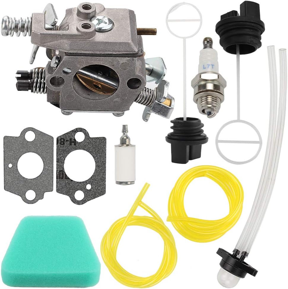 Mckin 545081885 Carburetor With Air Filter Oil Fuel Cap Fits Poulan Wild Thing Woodshark Predator 1950 1975 2375 2375le 2050 2055 2150 2075 2075c 2550