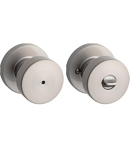 Kwikset 97402-858 Pismo - Pomo Cuadrado De Entrada Con Llave, Color