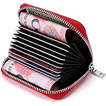 HBESTORE Credit Card Holder Wallet, RFID Blocking Leather