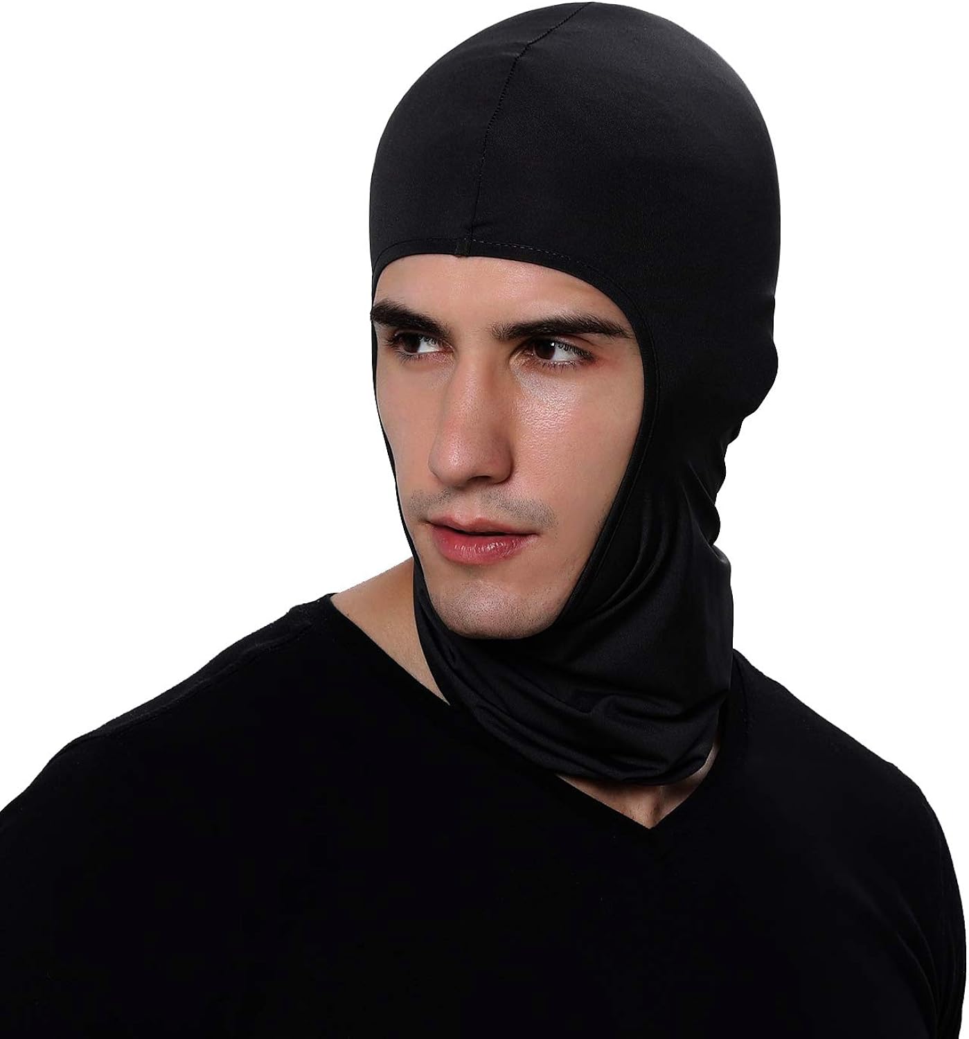 Women Men Thermal Swat Ski Winter Balaclava Hood Stopper Face Mask for Skullies Beanies Outdoor Sports Windproof Hat (Black) at  Men’s Clothing store
