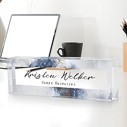 Desk Name Plate Personalized, Custom Name Plate for