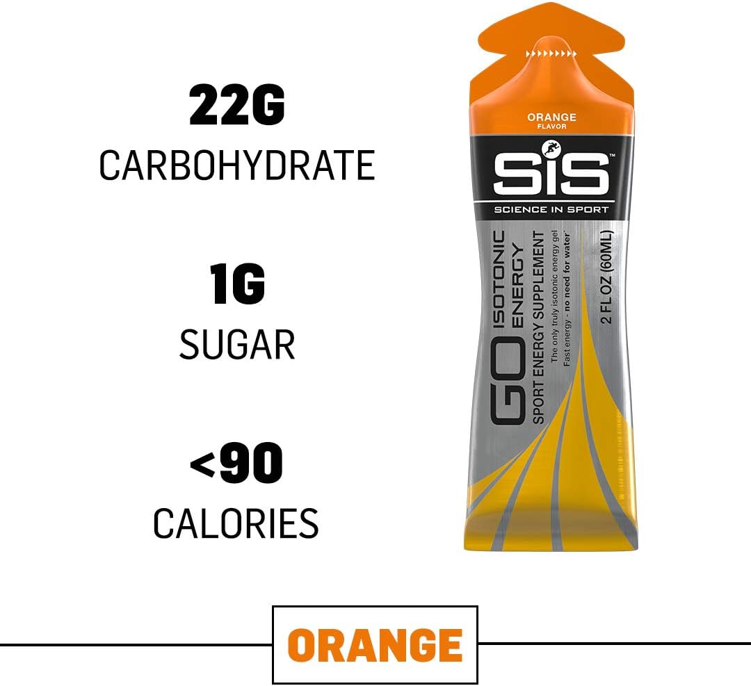 Science in Sport Energy Gel Pack, Orange Flavor Sports Performance Endurance Supplement Gels - 2 Oz - 30 Pack: Health & Personal Care