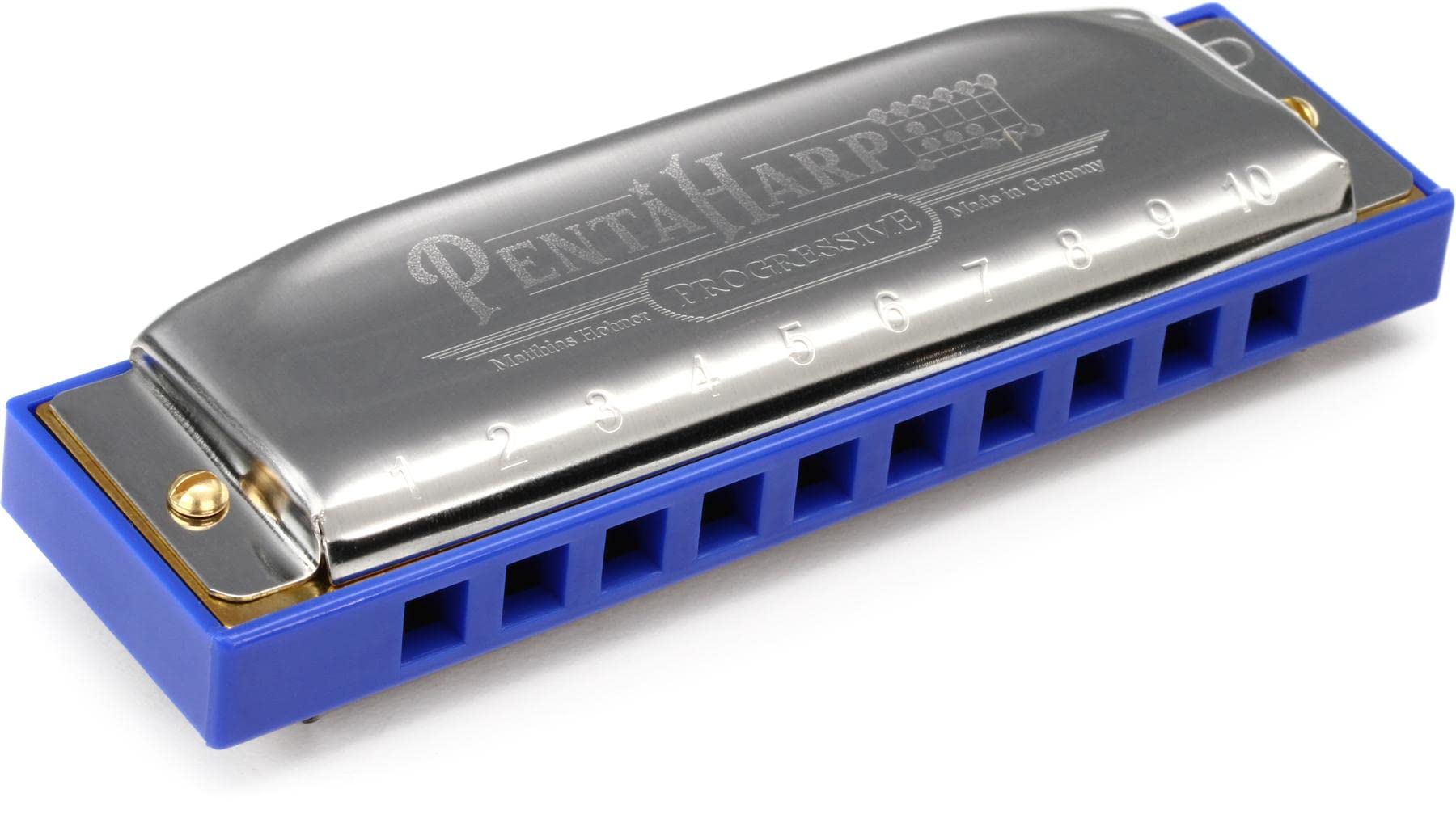 Hohner Harmonica Pentaharp Harmonica, Key of D Minor, Stainless steel (M21BX-DM)