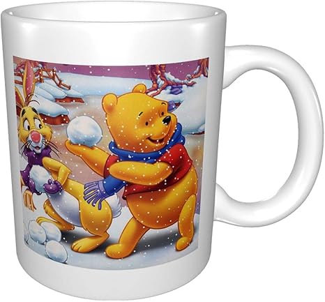 Amazon Co Jp くまのプーさん雪を持って マグカップ おしゃれ かわいい 人気 330ml ホーム キッチン