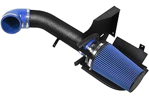 OBUYTO 4 Inch Performance Cold Air Intake Filter Kit with Shield for 99-06 GMC Chevy V8 4.8L 5.3L 6.0L Silverado 1500 2500 3500 Black & Blue