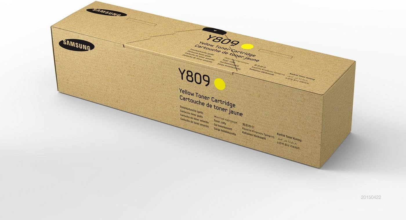 Samsung SS742A CLT-Y809S Toner Cartridge, Yellow, Pack of 1, Standard