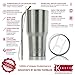 Stainless Steel Tumbler Set 30 oz with Splash-Proof Lid, FREE Straw and Brush - Top Rated Double Wall Vacuum Insulated Cup - K30 Travel Coffee Mug for Hot and Cold Drinks