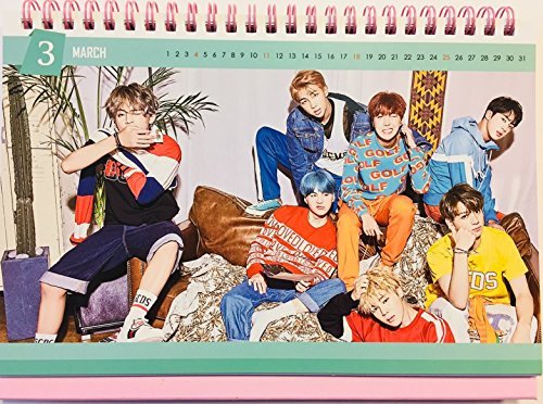 BTS KPOP Bangtan Boys Group Individual Member New Calendar 2018-2019 V SUGA JUNG KOOK J-HOPE JIMIN RAP MONSTER JIN (BTS Group)