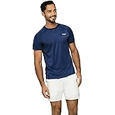 Men’s Signature Performance Tee, 4-Way Stretch with Cooling Mesh, Sweat & Moisture-Wicking Fabric for Tennis, Padel &Training