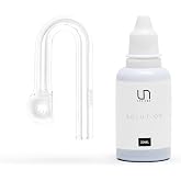 Ultum Nature Systems CO2 Drop Checker - Glass CO2 Drop Checker for Aquarium, CO2 Aquarium Kit with Solution, CO2 Monitor Complete Set for Planted Aquariums - Drop Checker Hang on Edge Mount (HD)