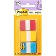 Post-it Tabs Durable File Folder Tabs, 1" x 1.5", 66 Tabs, Blue, Red, Yellow