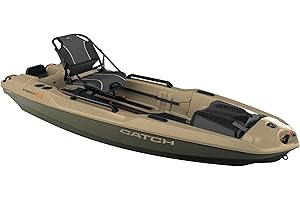 Pelican Catch PWR 100 - Sit-on-Top Fishing Kayak - Ergo360 Seating System - 10 ft - Light Kaki