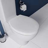 Croydex Soft Close Toilet Seat O Shape White Polypropylene Antibacterial view 2