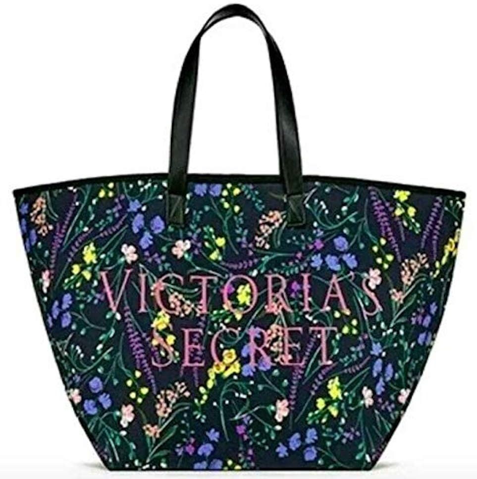 Victorias Secret - Floral Weekender Tote - With Zipper, Canvas