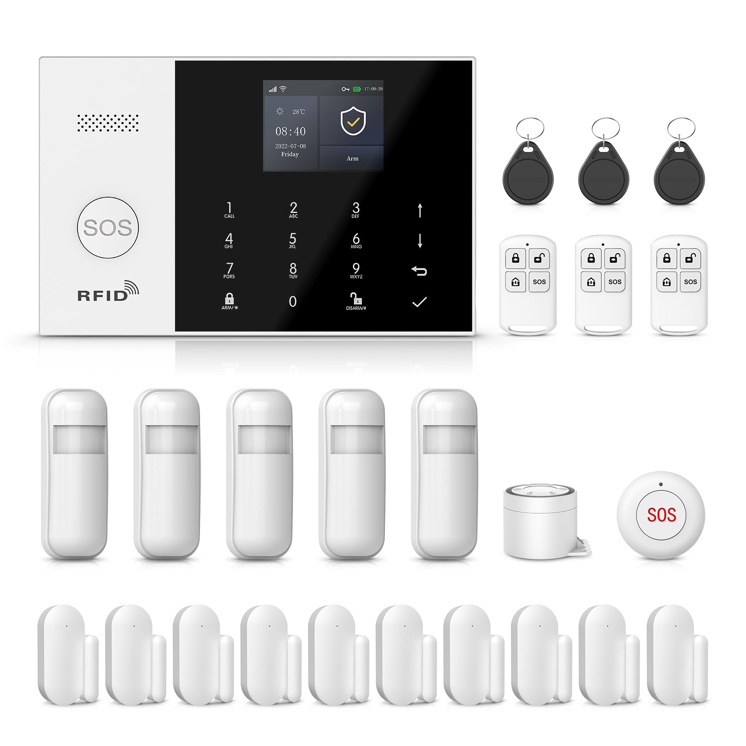 PGST Wireless Home Security System,DIY 4G/WiFi